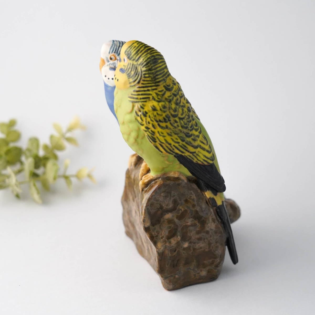 A4 ロイヤルコペンハーゲン セキセイインコ インコ 鳥 ファイアンス焼